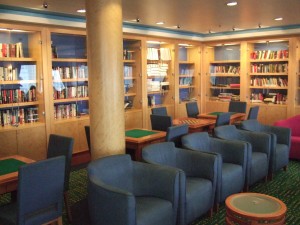 library chairs and game tables